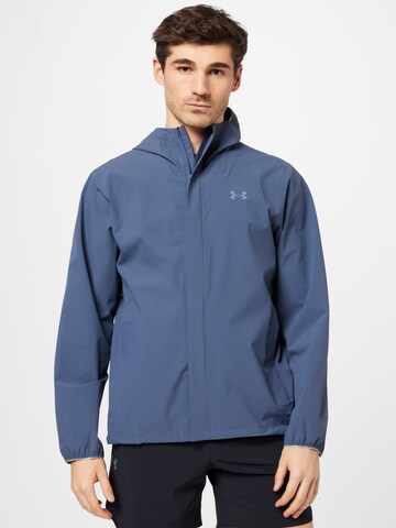 Veste de sport UNDER ARMOUR en bleu : devant
