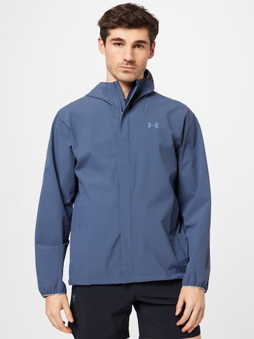 UNDER ARMOUR Sportovní bunda – modrá: přední strana