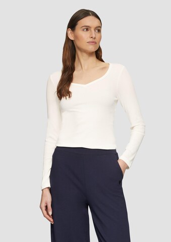 s.Oliver Shirt in Beige: voorkant