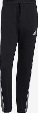 ADIDAS SPORTSWEARTapered Sportske hlače - crna boja: prednji dio