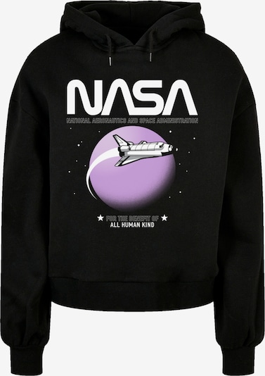 F4NT4STIC Sweatshirt 'NASA Shuttle Orbit' in de kleur Grijs / Lila / Zwart / Wit, Productweergave