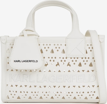 Karl Lagerfeld - Malas de tiracolo em branco: frente