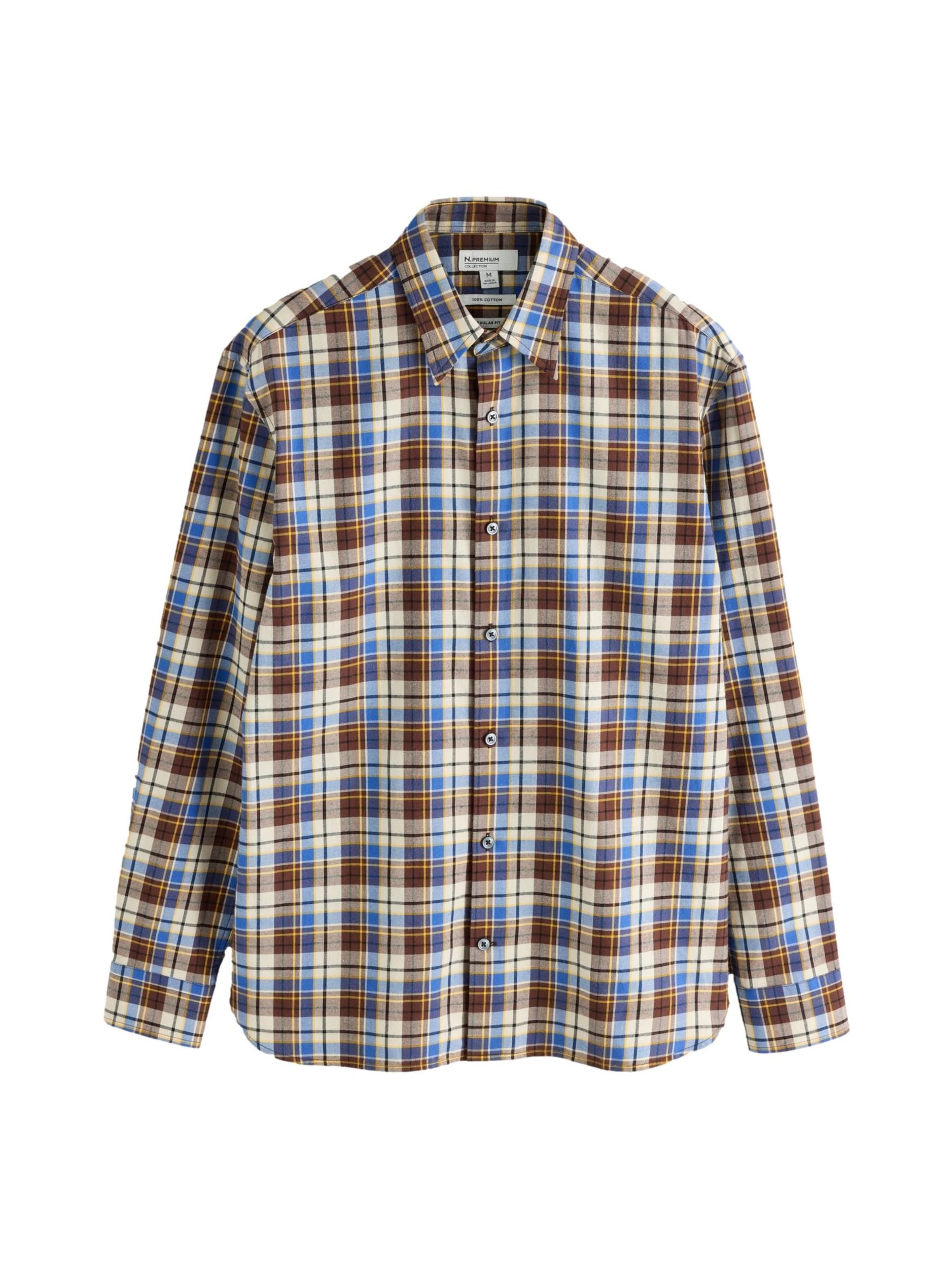 Next Regular fit Overhemd in Bruin: voorkant