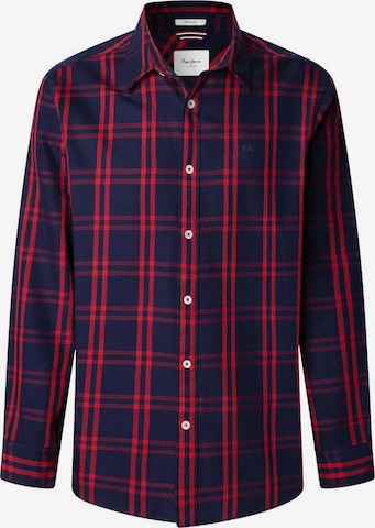 Pepe Jeans Regular fit Button Up Shirt 'Conrad' in Blue: front