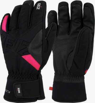 Seiz Handschuhe in pink / schwarz, Produktansicht