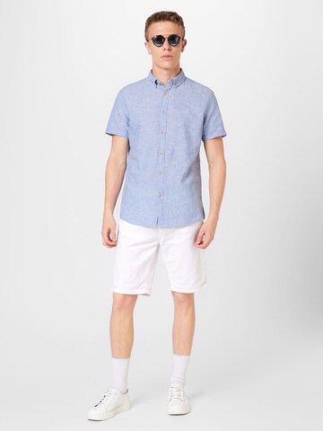 Springfield Regular Fit Hemd in Blau