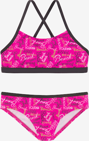 BENCH Bralette Bikini in Pink: front