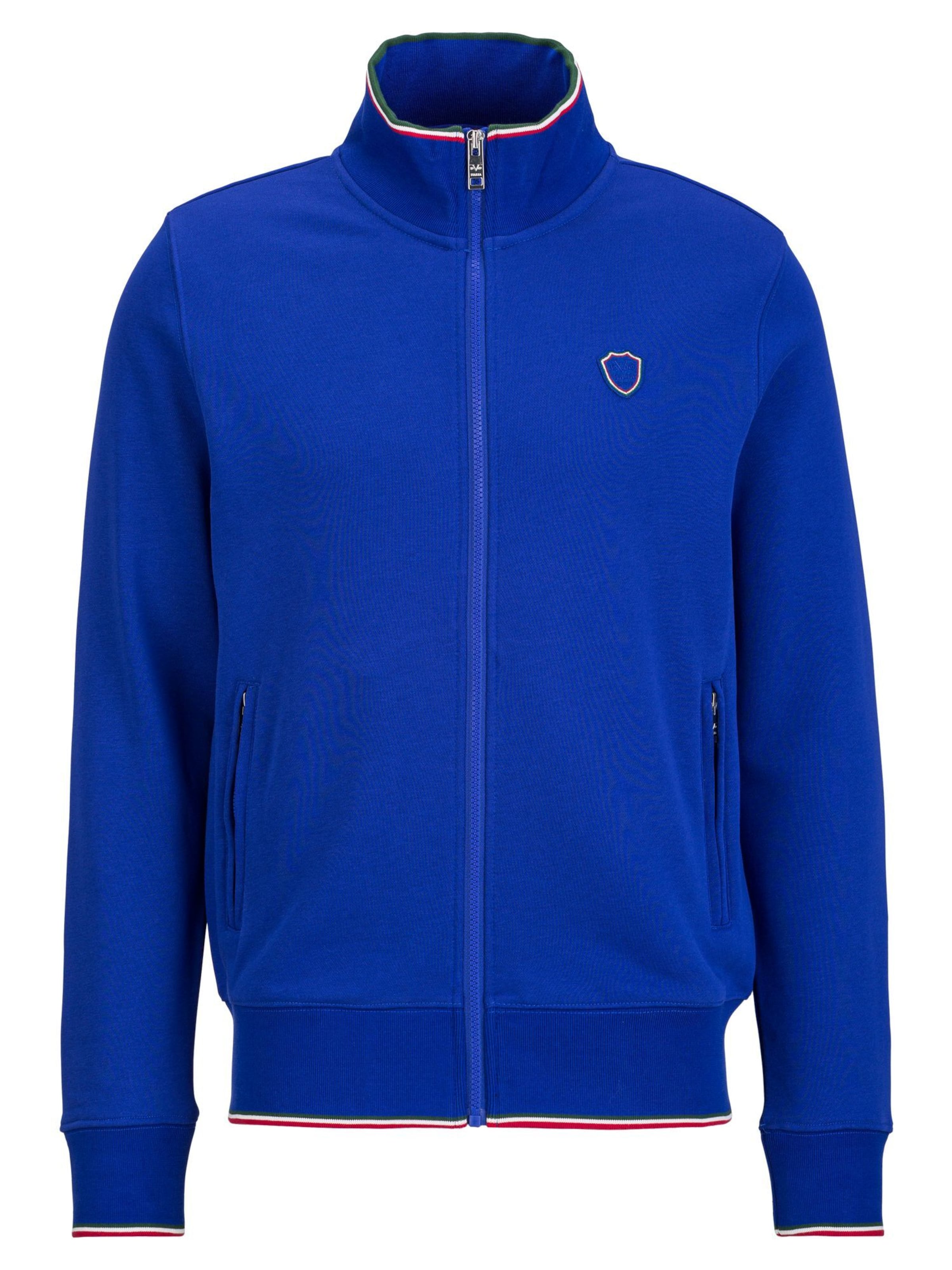19V69 ITALIA Sweatjacke 'Zaan' in Blau: Vorderseite