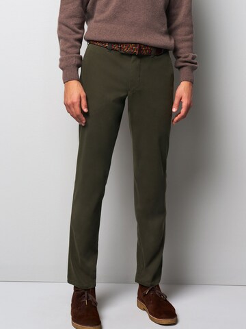 MEYER Regular Chino 'M5' in Groen