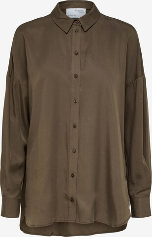 SELECTED FEMME Blouse 'Sanni' in Bruin: voorkant