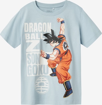 mėlyna NAME IT Marškinėliai 'NKMFRITZ DRAGONBALL': priekis
