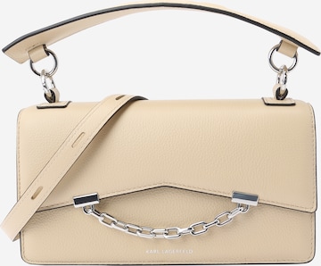 Karl Lagerfeld - Bolso de hombro 'SEVEN GRAINY' en marrón: frente