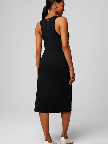 Fabletics Kleid 'JERSEY MIDI DRESS' in Schwarz