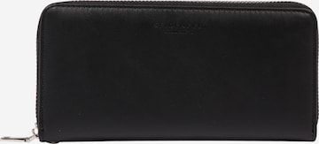Seidenfelt Manufaktur Wallet 'Smilla' in Black: front