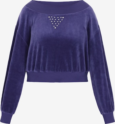 Megztinis be užsegimo 'Fashion Look' iš faina, spalva – tamsiai mėlyna / sidabrinė, Prekių apžvalga