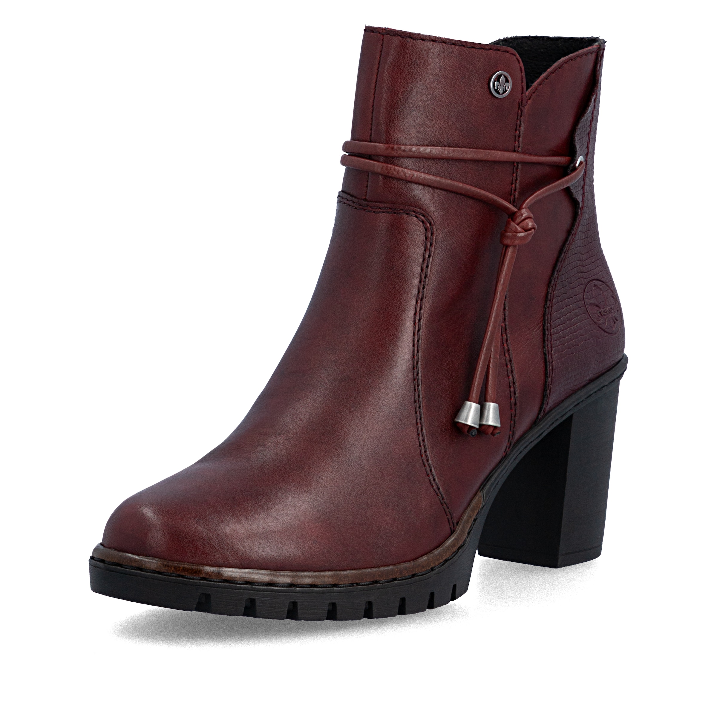 Bottines ' Y2567 ' Rieker en rouge : devant