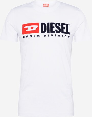 DIESEL - Camisa 'DIEGOR' em branco: frente