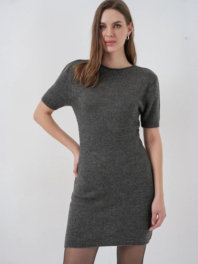 Bigdart Strickkleid in S-M in anthrazit, Produktansicht
