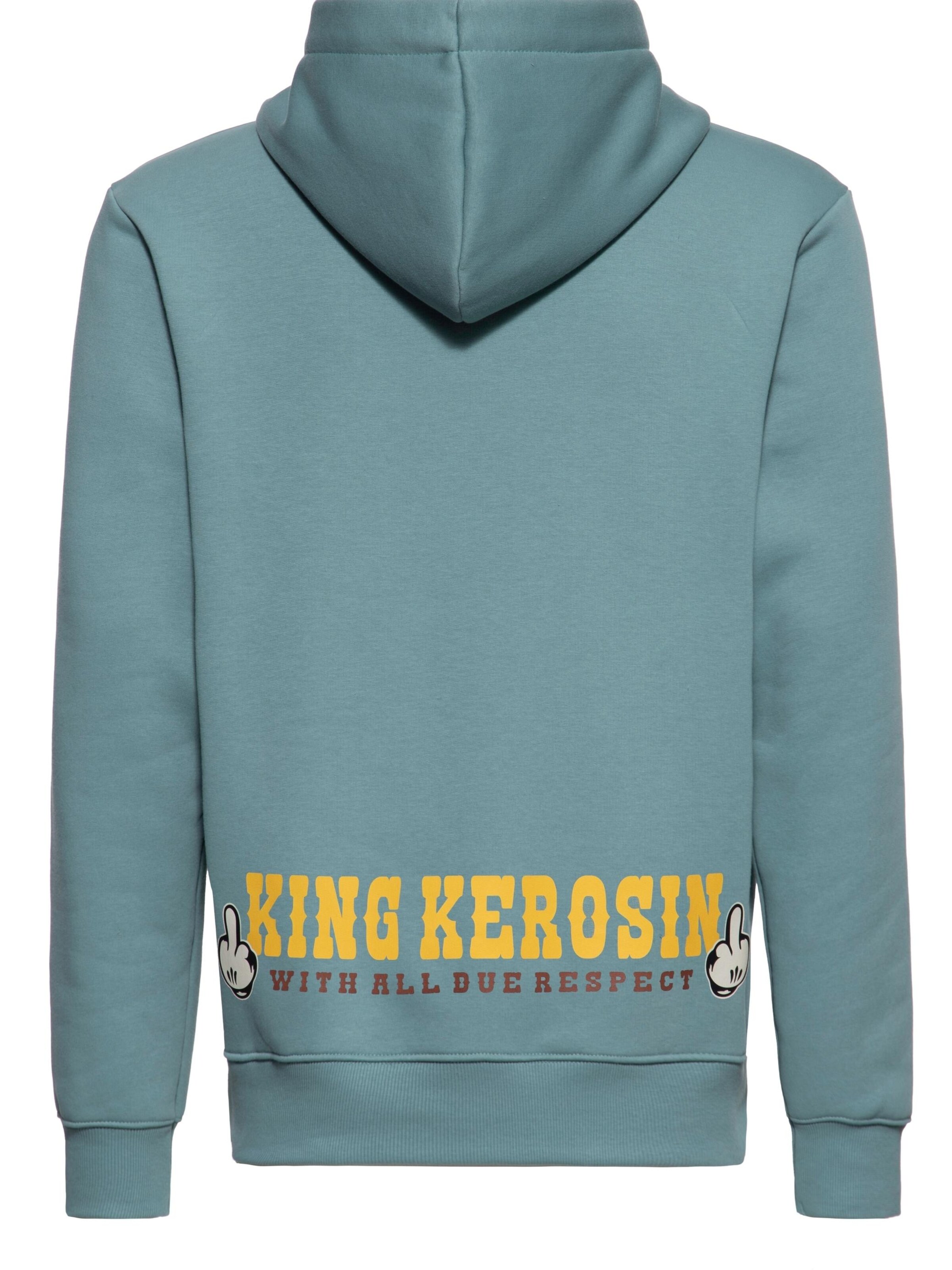King Kerosin Pullover 'Natural Born Badass' in Grün