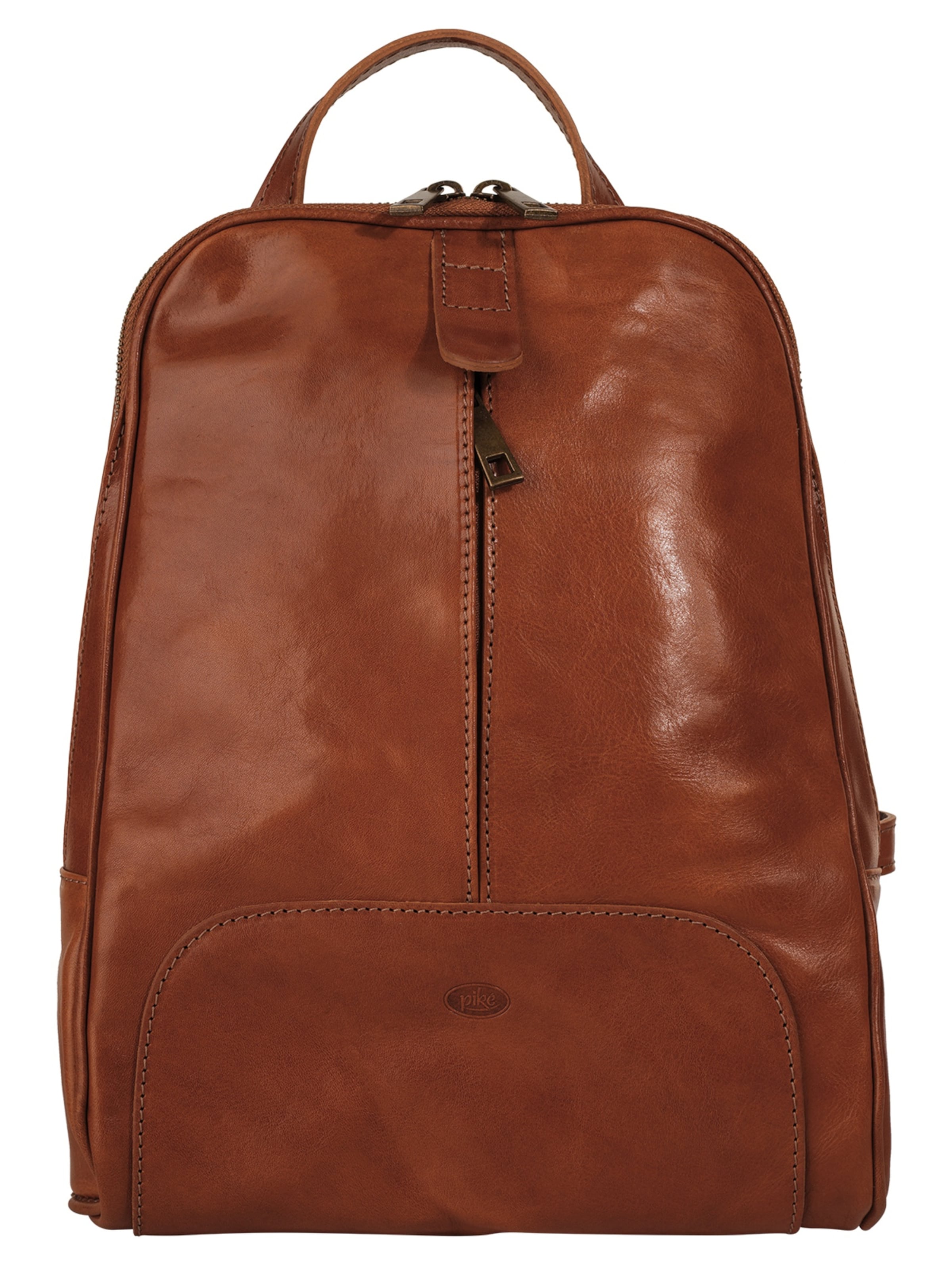 Sac à dos piké en marron : devant