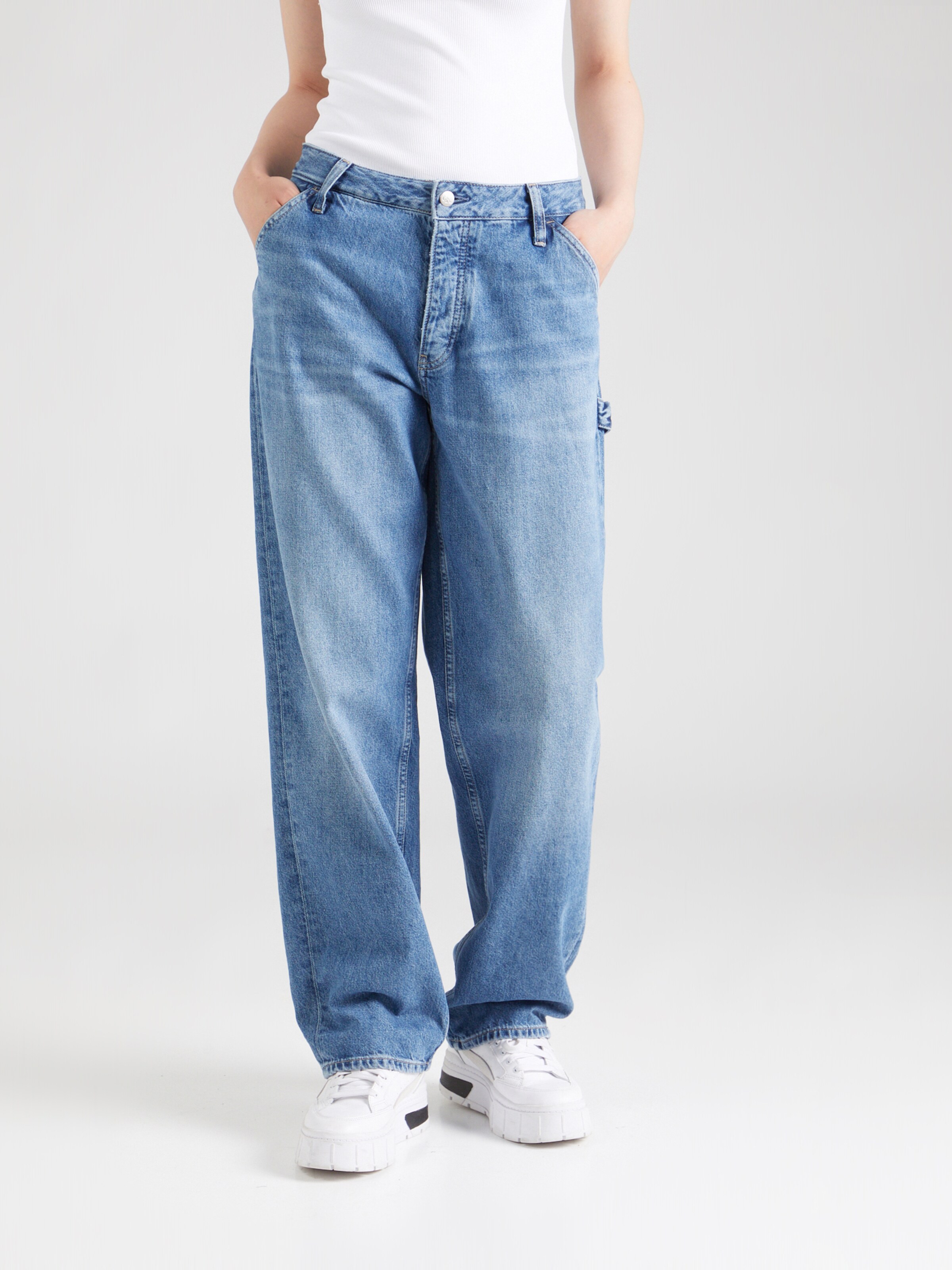 Calvin Klein Jeans Loosefit Jeans 'Carpenter' in Blauw Denim | ABOUT YOU
