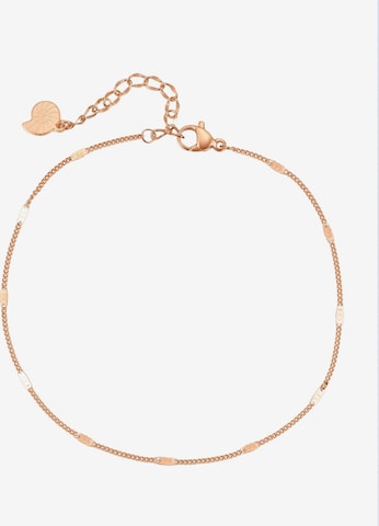 Bijoux de pied 'Flat Links' Hey Happiness en or : devant