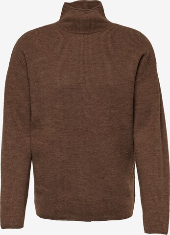 DRYKORN Sweater 'DRYKORN x ABOUT YOU NOLAN' in Brown: front