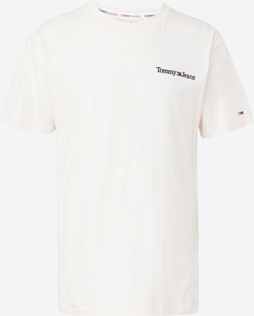 T-Shirt Tommy Jeans en blanc : devant