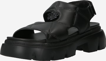 Karl Lagerfeld Sandal 'TREKKA' in Black: front