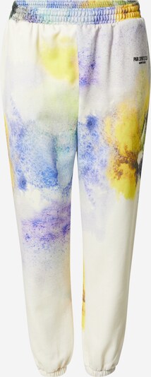 PARI Pants 'SPORTS CLUB' in Yellow / Dark green / violet / White, Item view