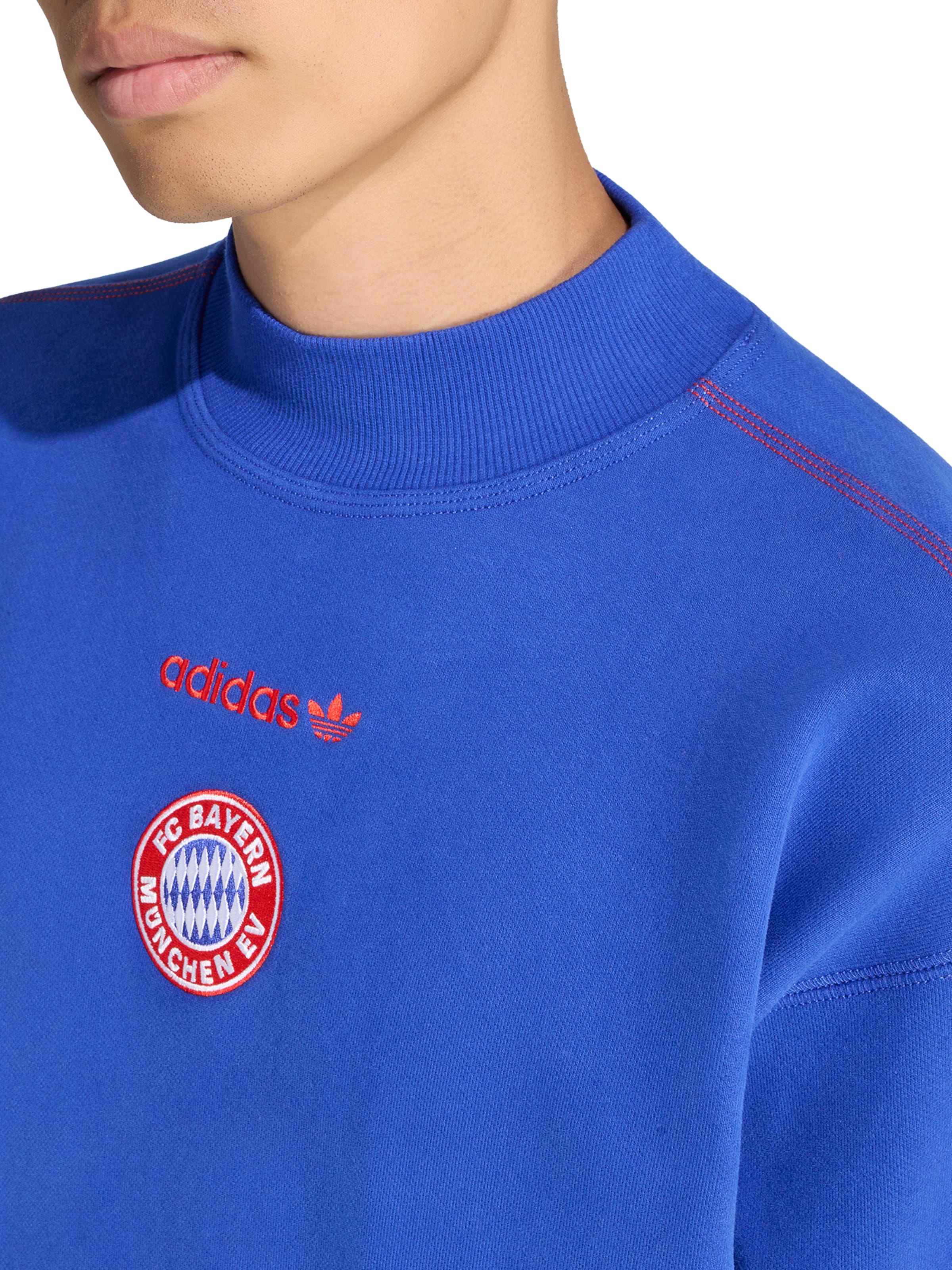 Sweat-shirt 'FC Bayern' ADIDAS ORIGINALS en bleu