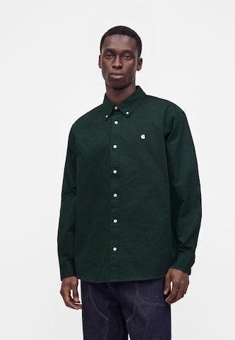 Carhartt WIP Comfort Fit Košeľa 'Madison' - Zelená: predná strana