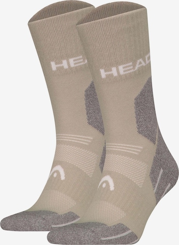 Chaussettes de sport HEAD en gris : devant