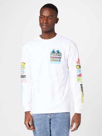MARKET Shirt 'SLOPES UP' in Wit: voorkant