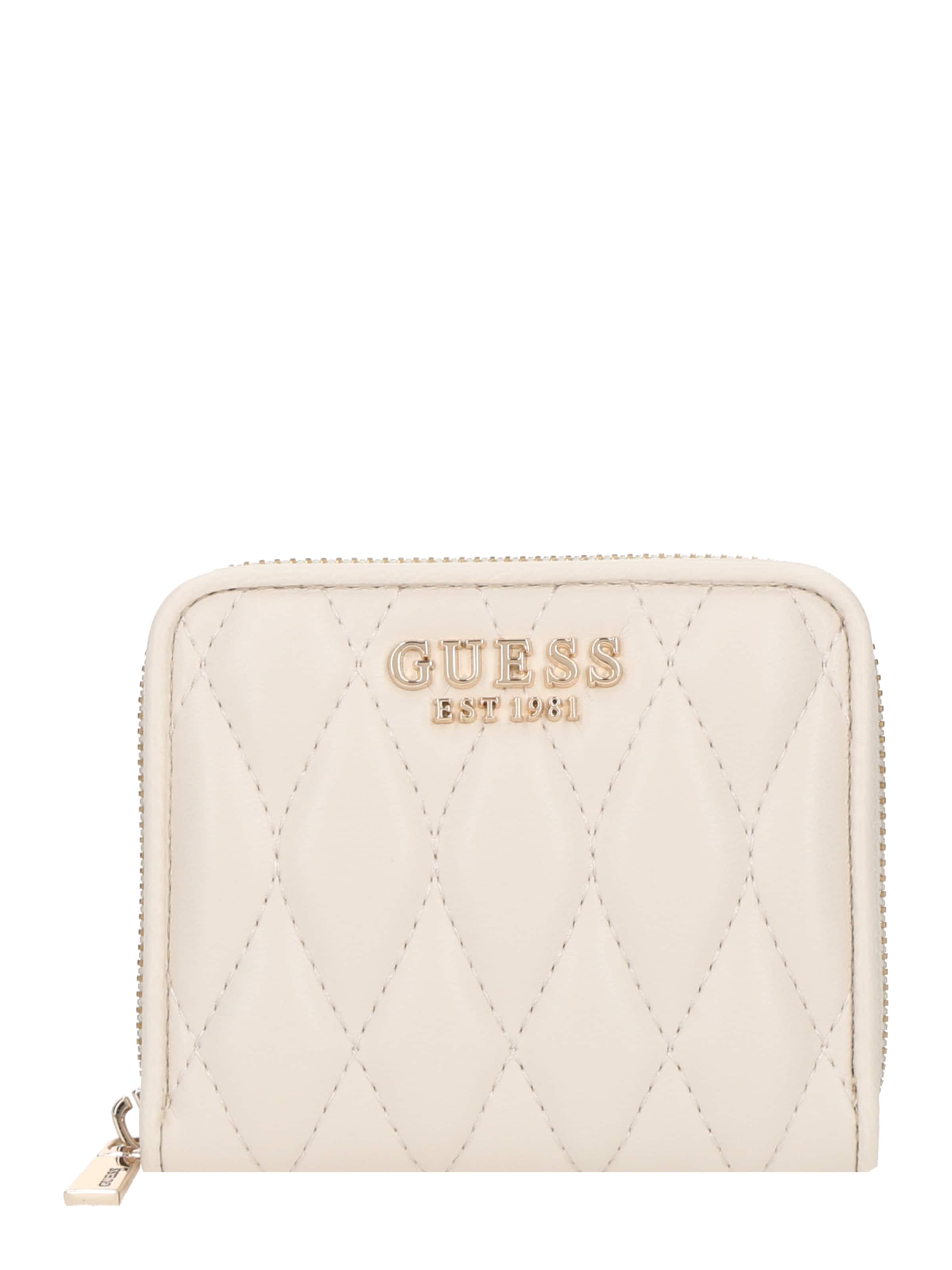 GUESS Πορτοφόλι 'VALLA SLG SMALL ZIP AROUND' σε μπεζ: μπροστά