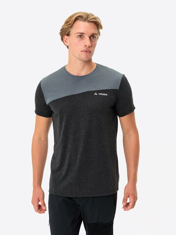 VAUDE Functioneel shirt 'Sveit' in Zwart: voorkant