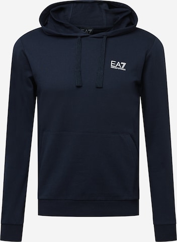 EA7 Emporio Armani Sweatshirt in Blauw: voorkant