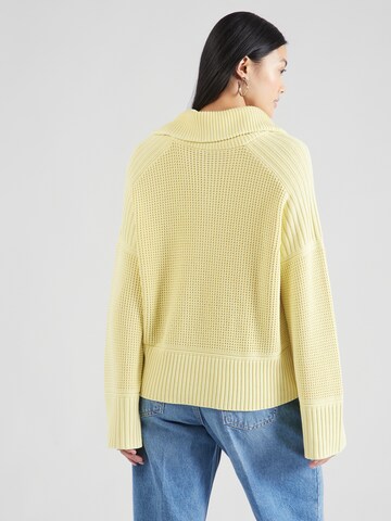 BOSS - Pullover 'C_Famur' em amarelo