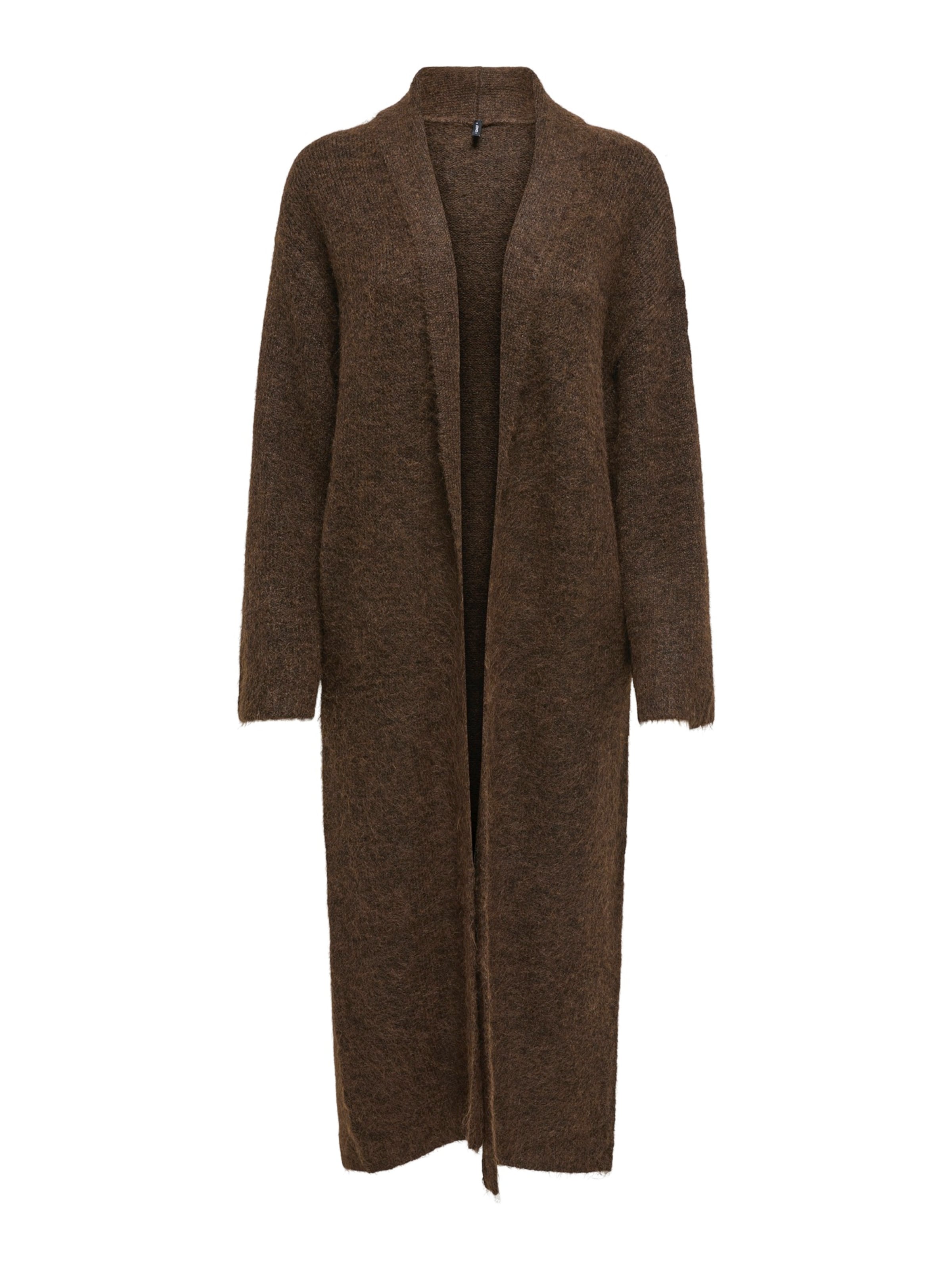 ONLY Knitted Coat 'ONLAzu' in Brown: front