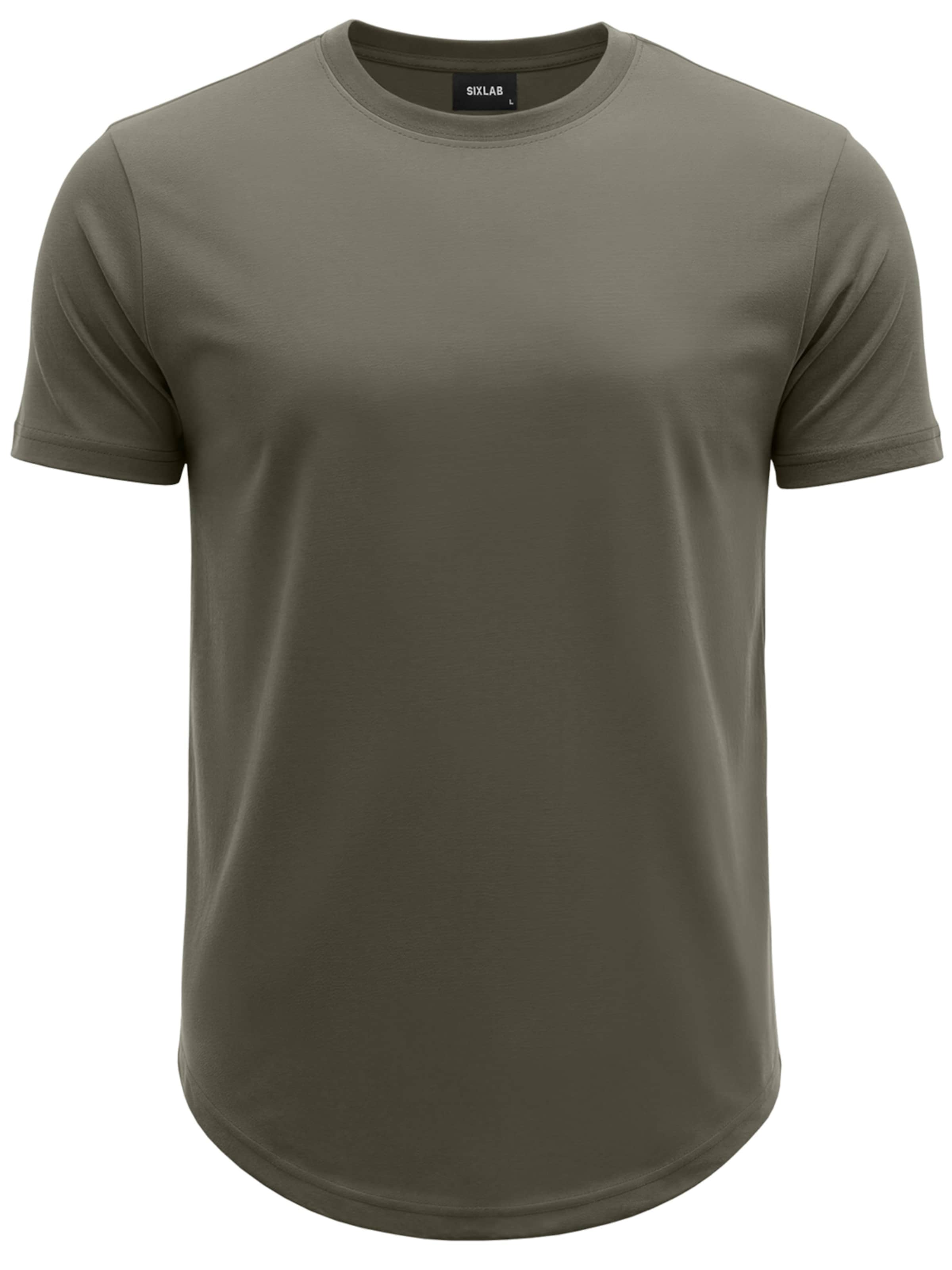 SIXLAB Shirt 'Round T-Shirt' in Green: front