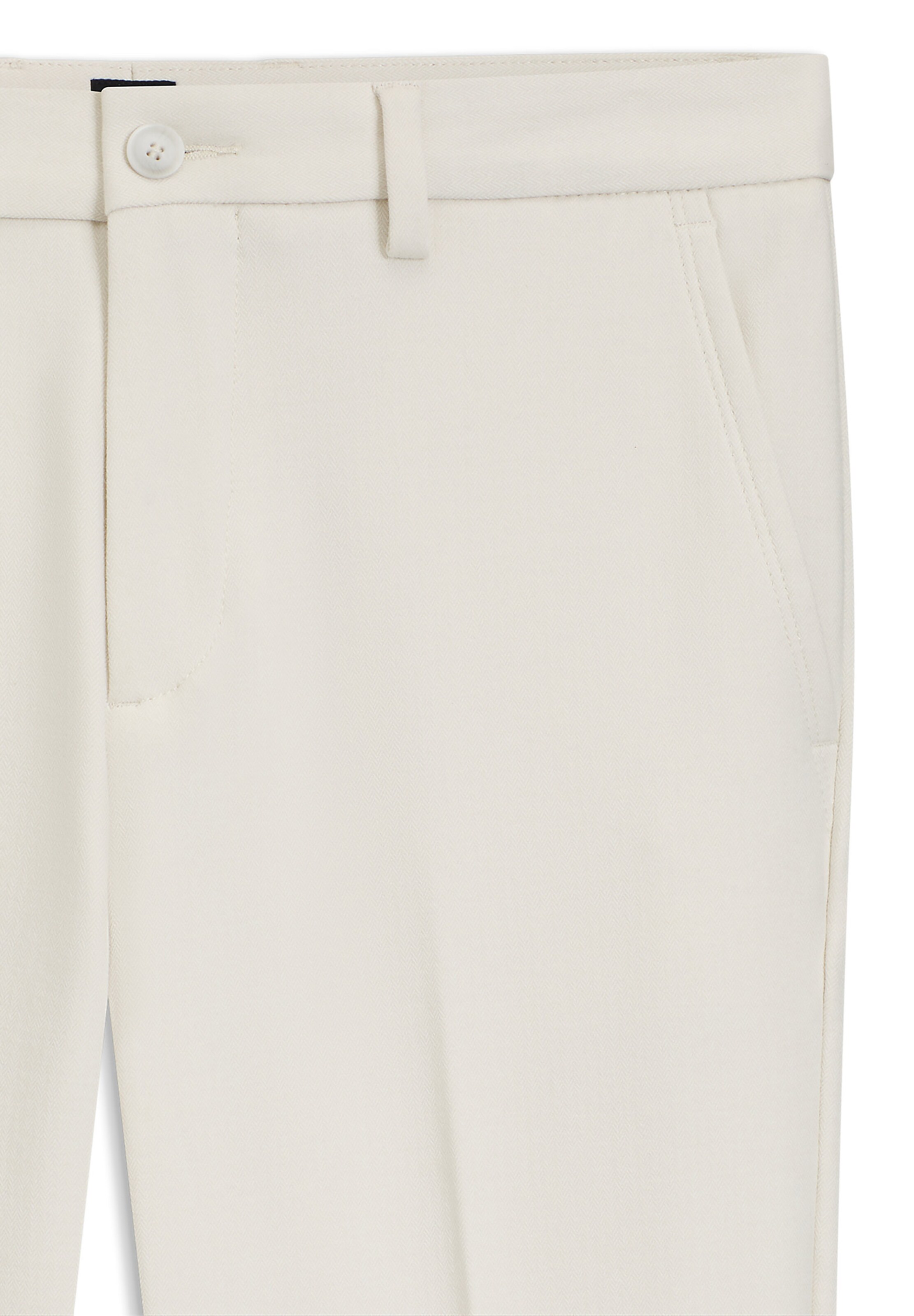 BOSS Slim fit Pleated Pants in White