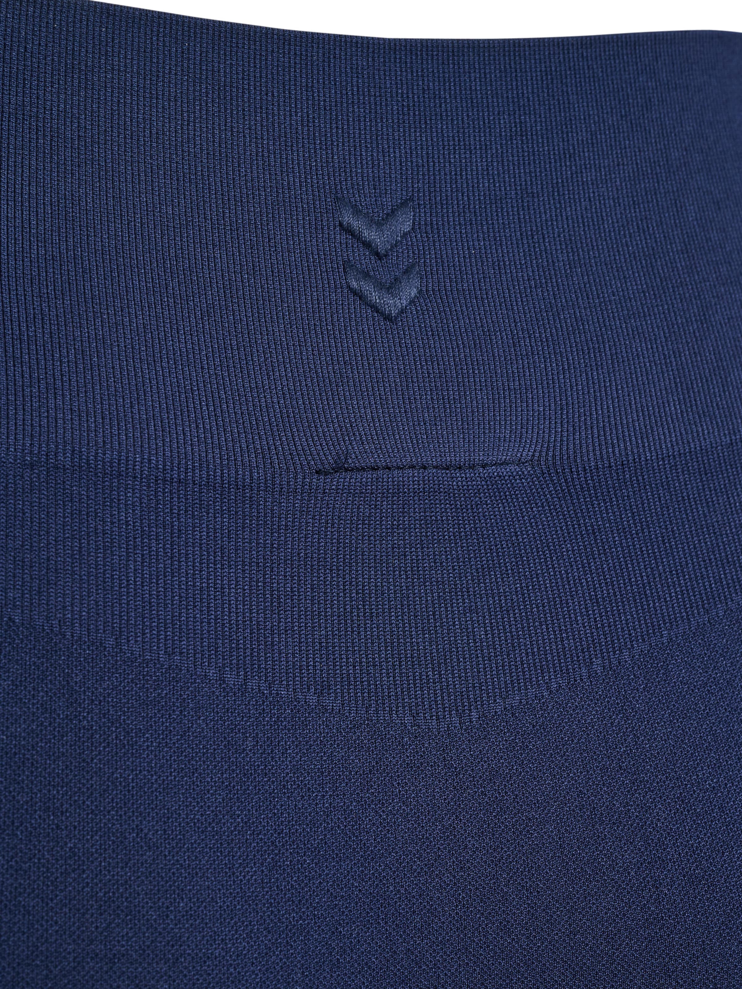 Hummel Skinny Sporthose in Blau