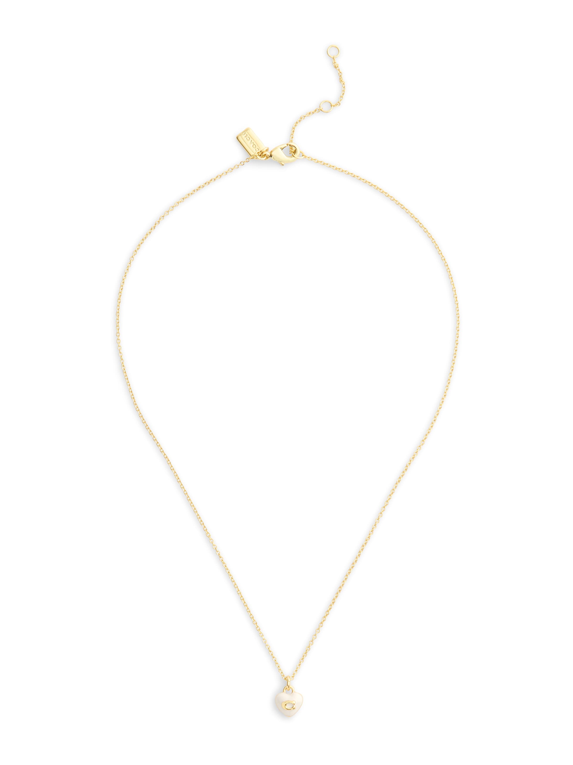 COACH Kette in gold / weiß, Produktansicht