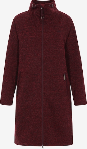 Schmuddelwedda Fleecetakki värissä punainen: etupuoli