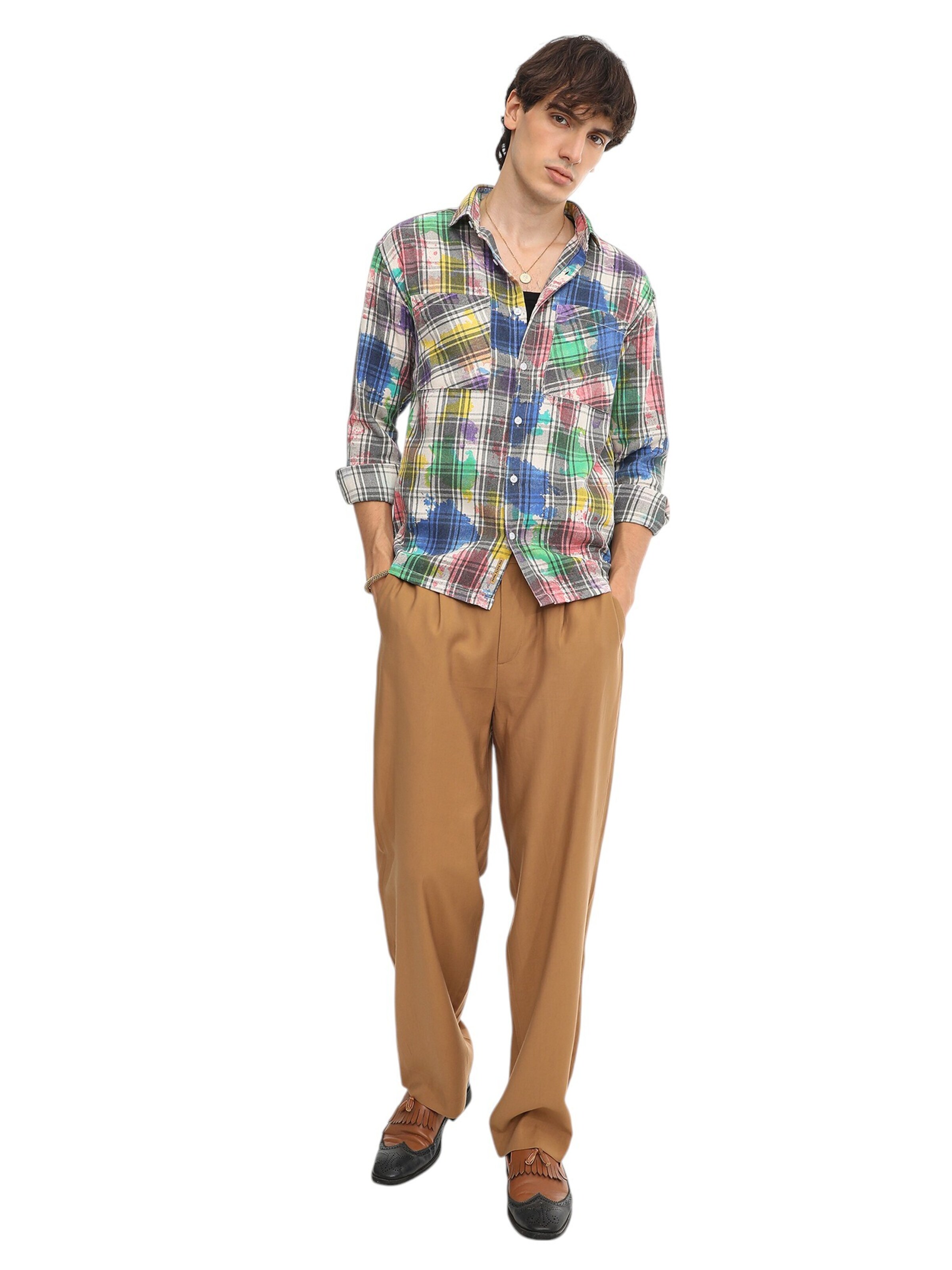 Campus Sutra Regular fit Πουκάμισο ' Tikvah ' σε ανάμεικτα χρώματα