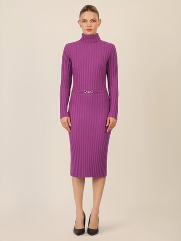 APART Knitted dress in Purple