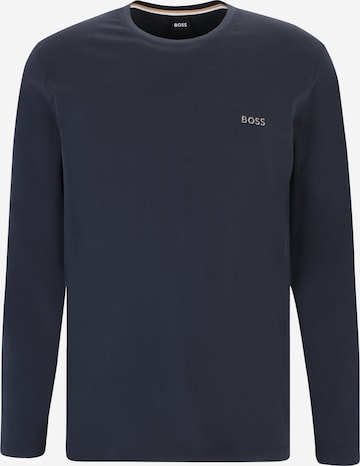 zils BOSS Orange T-Krekls 'Mix&Match LS-Shirt R': no priekšpuses