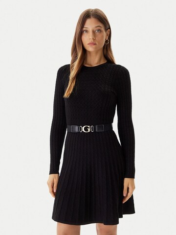 GUESS - Vestido de noche en negro: frente