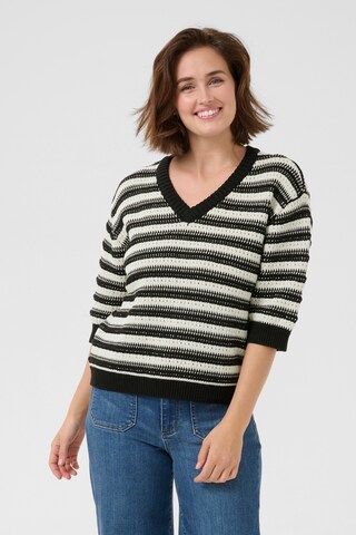 Pull-over 'Stine' Kaffe en blanc : devant