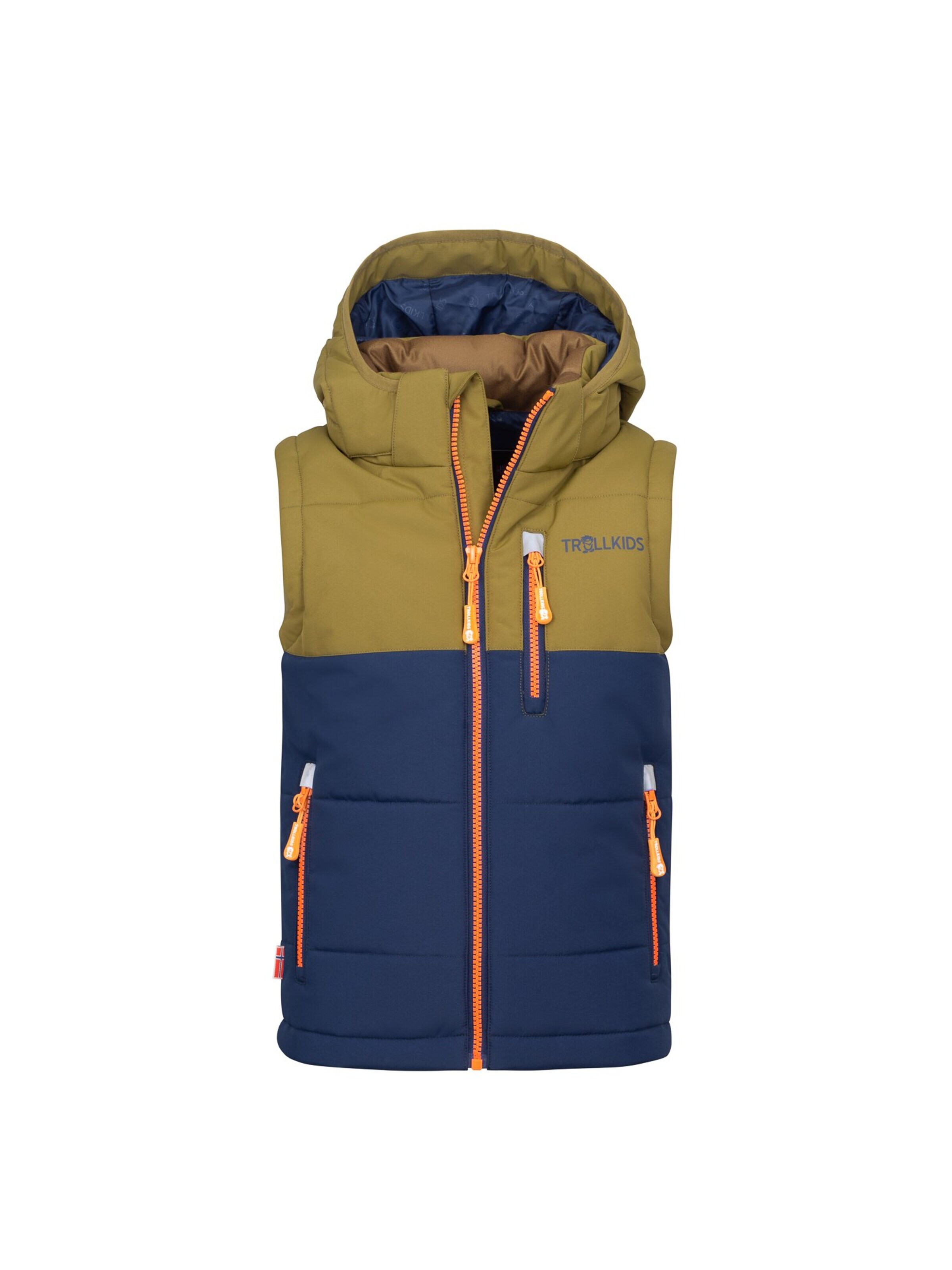 TROLLKIDS Outdoor jacket in Green: front
